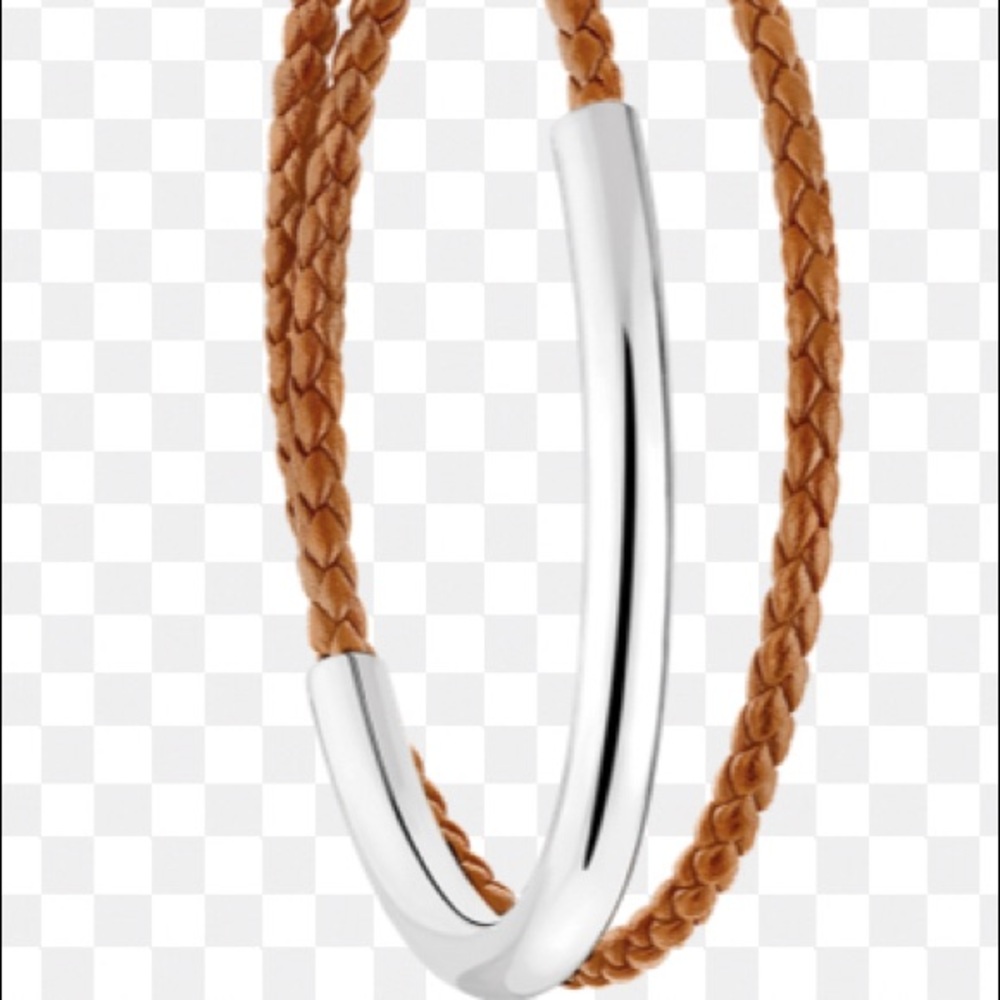 New $250 Christofle Tan Duo Complice Bracelet - Picture 2 of 4
